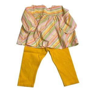 Vintage Handmade Girl's 2 Pc Outfit 70's Top Leggings 3T / 4T *SEE MEASUREMENTS